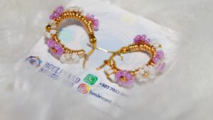 aritos 2 Argollas de diseño de flor